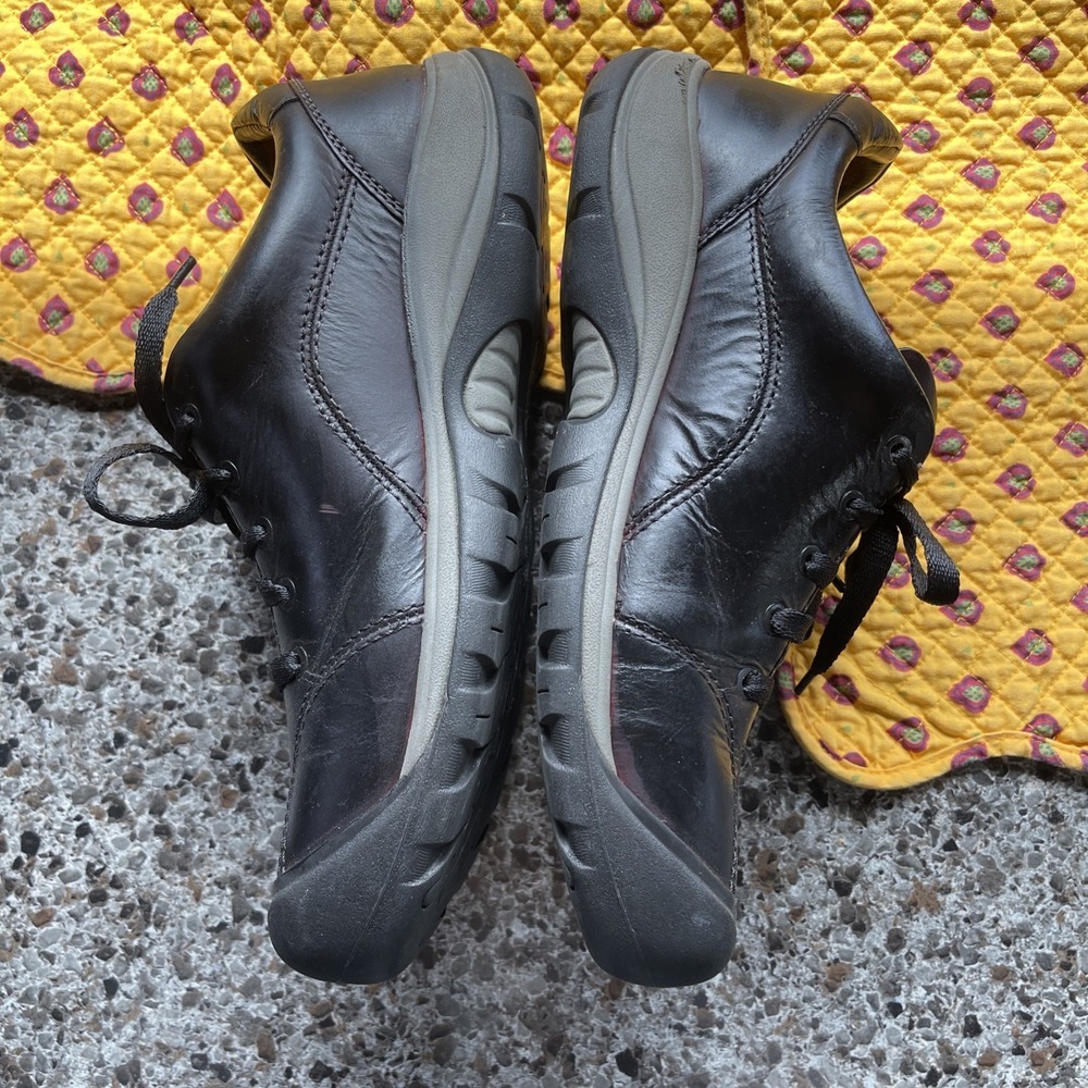 Keen Presidio II Shoes Women's US 10 Black Leather Hiking Low Lace Up Sneakers - Picture 8 of 16